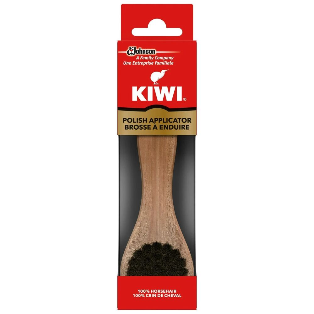 KIWI Horsehair Polish Applicator Shoe Brush NEW
